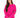 Brooke Sweater in Pink – front view on a model, crew neck, elbow cutout sleeves, ribbed hem