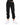 Eyes Pants Set in Black – front view of joggers with double cutout waistband and cuffed hems