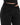 Eyes Pants Set in Black – close-up of the double elastic waistband with hip cutout and seamed front