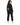 Eyes Pants Set in Black – back view of the cropped long-sleeve top and cuffed joggers