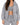 Lily Jacket Set in Gray – front close-up of open zip hoodie, zip crop top and drawstring pants