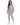 Lily Jacket Set in Gray – full-length front view of zip hoodie, zip crop top and joggers