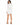 Nina Jacket Set in White – full-length back view of cropped jacket and mini skirt with center back zip