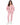 Remi Jacket Set in Pink – full-length front view, open zip hoodie with drawstring joggers