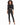 Ride Blazer in Black – full-length front view of the cropped blazer with notch lapels and elbow-length sleeves