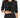 Ride Blazer in Black – close-up front view of the cropped one-button blazer with notch lapels, worn open over a black crop.