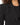 Ride Blazer in Black – close-up of the notched lapel, padded shoulder and front darts