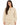 Collar Top Set in Beige – front view of the keyhole cutout crewneck top with matching pants