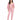 Remi Pants Set in Pink – full-length front view with open zip hoodie, cutout bodysuit and joggers
