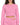 Eyes Top Set in Pink – close-up front view of cropped sweatshirt with bustier seams and cutout-waist pants