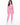 Eyes Top Set in Pink – full-length front view of cropped bustier sweatshirt and cutout-waist joggers