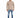 Sean Knit Sweater in Beige – full-length front view with distressed holes, worn with blue jeans