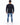 Sean Knit Sweater in Navy – back view with distressed holes across shoulders and sleeves