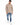 Sean Knit Sweater in Beige – full-length front view of distressed crew neck worn with blue jeans