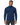Tyson Sweater in Navy – front view on model with ribbed turtleneck, cuffs and hem