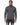 Tyson Sweater in Charcoal Grey – front view on model, ribbed turtleneck, cuffs and hem, with black ripped jeans