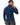 Tyson Sweater in Navy – back view of the ribbed turtleneck, cuffs and hem worn with black jeans