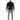 Romeo Turtleneck Sweater in Black – full-length front view on a model with grey ripped-knee jeans