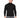 Romeo Turtleneck Sweater in Black – front view on model with ribbed collar, cuffs and hem, worn with grey ripped jeans