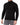 Romeo Turtleneck Sweater in Black – front view on a model with ribbed collar, cuffs and hem