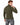 Romeo Turtleneck Sweater in Olive Green – back view on model showing ribbed hem and cuffs