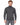 Romeo Turtleneck Sweater in Dark Grey – front view on model with ribbed cuffs and hem, worn with ripped grey jeans