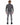 Romeo Turtleneck Sweater in Charcoal Gray – full-length back view, ribbed cuffs and hem, worn with gray jeans
