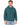 Gordon Hoodie Set in Teal Green – front view of ribbed hoodie with drawstrings and kangaroo pocket on model