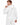 Gordon Hoodie Set in White – back view of the ribbed hoodie and matching pants worn by a model
