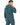 Gordon Pants Set in Teal – back view of ribbed hoodie and matching sweatpants on a model