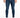 Finn Jeans in Dark Blue – front view on model, faded wash, black tee and white sneakers