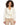 Rhea Jacket in Cream – front view on model with notch lapels, flap pockets and rope drawstring waist
