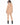 Furry Top Set in Beige – full-length back view with fluffy hood trim and matching joggers