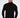 Man in black Romeo slim-fit turtleneck sweater with ribbed cuffs and collar, paired with grey jeans.