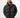 Model wearing the Brooks Black Puffer Coat, a trendy oversized winter jacket with a high collar and quilted texture.