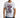 Man in white Teddyator streetwear graphic t-shirt featuring a half-cyborg teddy bear and crew neck, styled with blue jeans.
