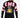 Back view of Men's Black Element Shirt featuring pink bubble graphics and a streetwear teddy bear graffiti design.
