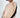 Lilith beige knit sweater with black side panels and shoulder cut-outs. Trendy ribbed oversized fit for women.