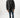 Men's Philip Puffer Coat in black with faux-fur trim hood, quilted texture, and utility pockets on a streetwear model.