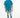 Men's Neil Jeans in light blue wash denim with distressed knees and a skinny fit on a model in a studio setting.