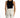 Back view of the Evie Sleeveless Bodysuit in Carbon black styled with high-waisted white trousers for a sleek OOTD.