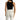 Back view of the Evie Sleeveless Bodysuit in Carbon black styled with high-waisted white trousers for a sleek OOTD.