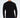 Back view of a man wearing the Interested long sleeve black shirt in a relaxed fit urban streetwear style.