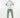 Back view of Sean Pants in Mint, featuring cargo pockets and zippers on relaxed fit streetwear trousers for men.