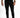 Men's Mason slim straight black jeans in Carbon with subtle distressing, styled with black leather sneakers.