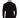 Rear view of a man wearing the Keep On Rising black long-sleeve graphic tee in a slim-fit streetwear style.