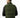 Back view of the Vincent Puffer Vest in dark olive green on a male model, showcasing urban streetwear layering.