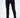 Men’s navy slim-fit streetwear pants with silver side pocket chain and front pleats on a model.