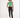 Model wearing Tori Top, a green ribbed knit halter top with keyhole cutouts and metal hardware detail.
