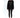 Model wearing Carbon Jeans Talk Top black oversized sweatshirt with white graphic text, skinny jeans, and black boots.